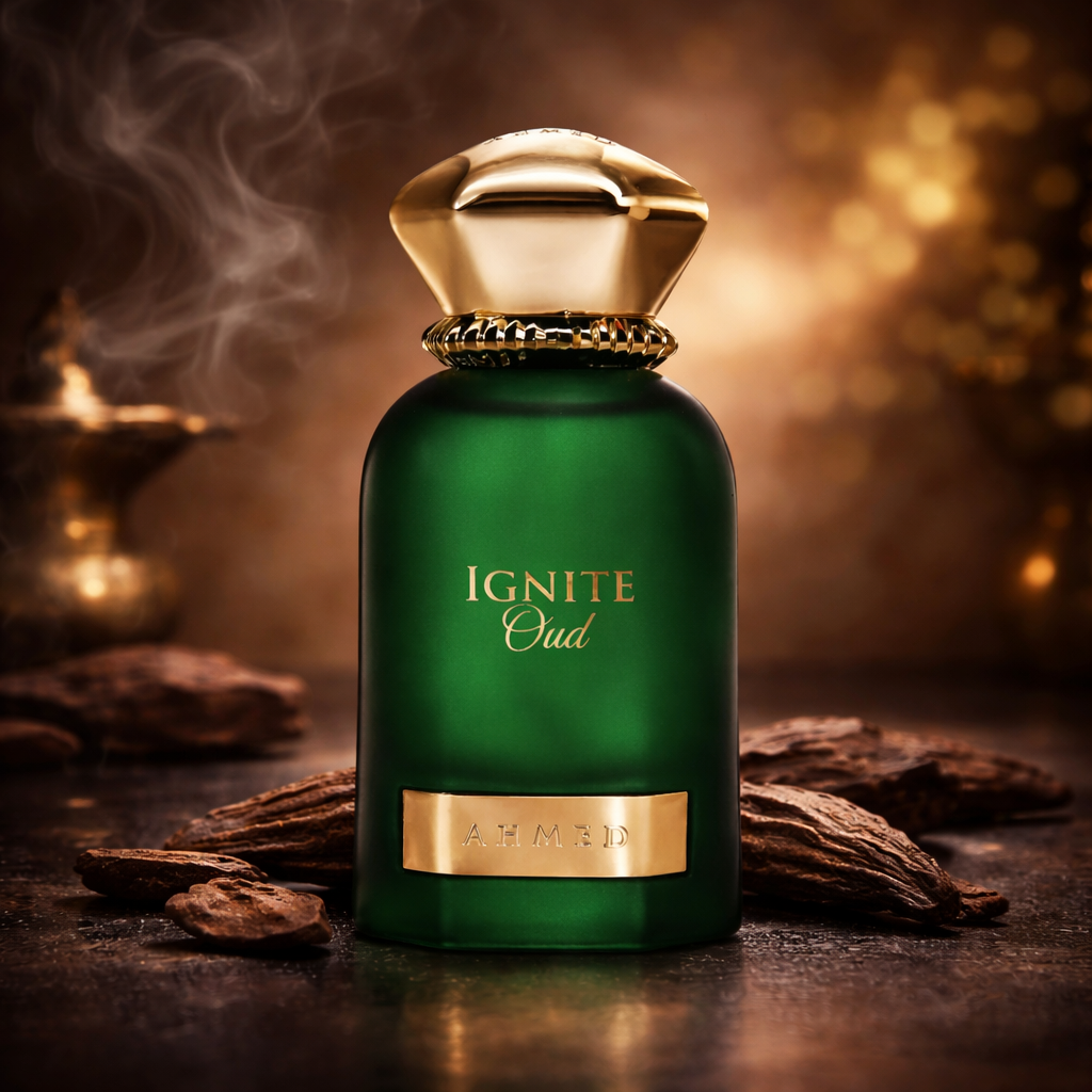 Ahmed Al Maghribi Ignite Oud Eau de Parfum 60 ml – Orientalisch-Holziger Oud Duft | Intensiv & Luxuriös