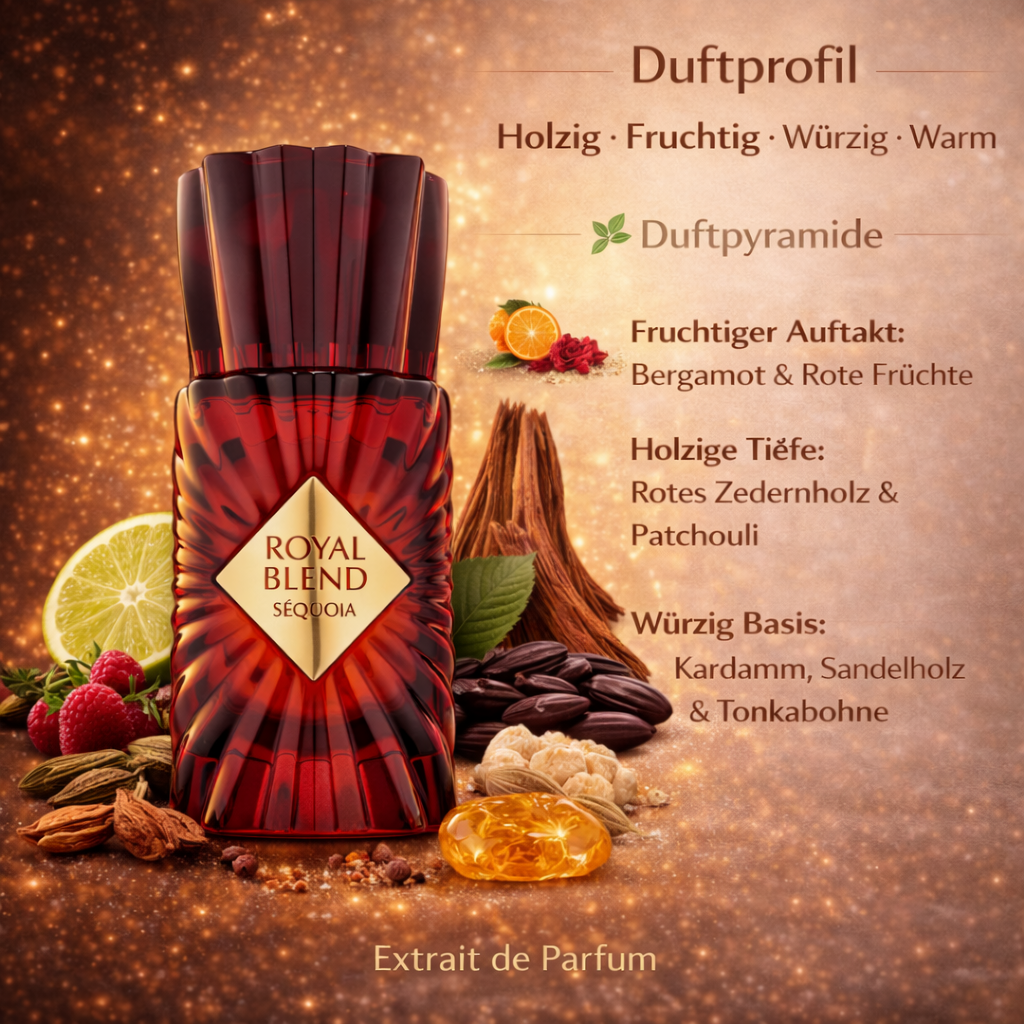 French Avenue Royal Blend Sequoia Extrait de Parfum 100 ml – Holzig-Eleganter Unisex Duft | Tief & Kraftvoll