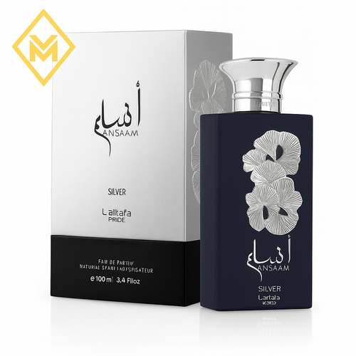 ANSAAM SILVER  EAU DE PARFUM 100ML BY LATTAFA