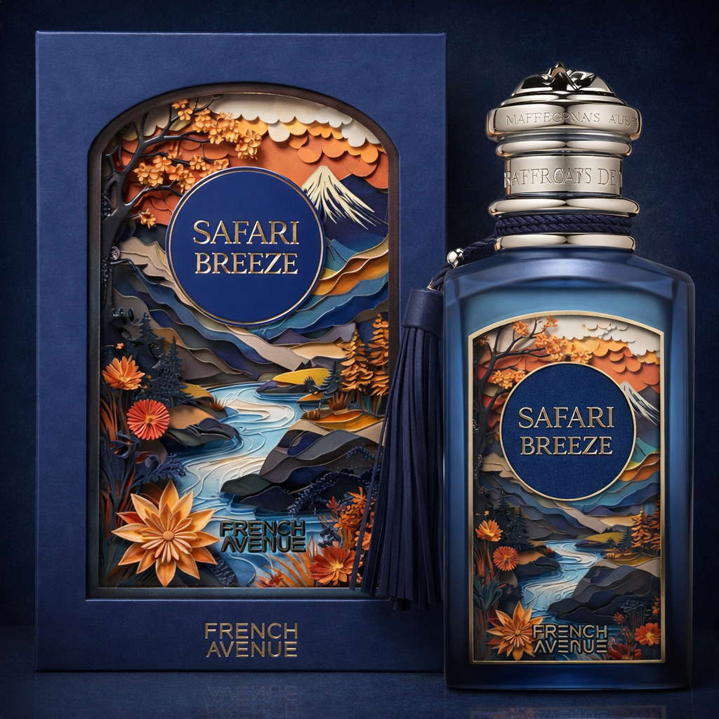 French Avenue Safari Breeze Extait de Parfum 100 ml – Frisch-Holziger Unisex Duft | Elegant & Modern