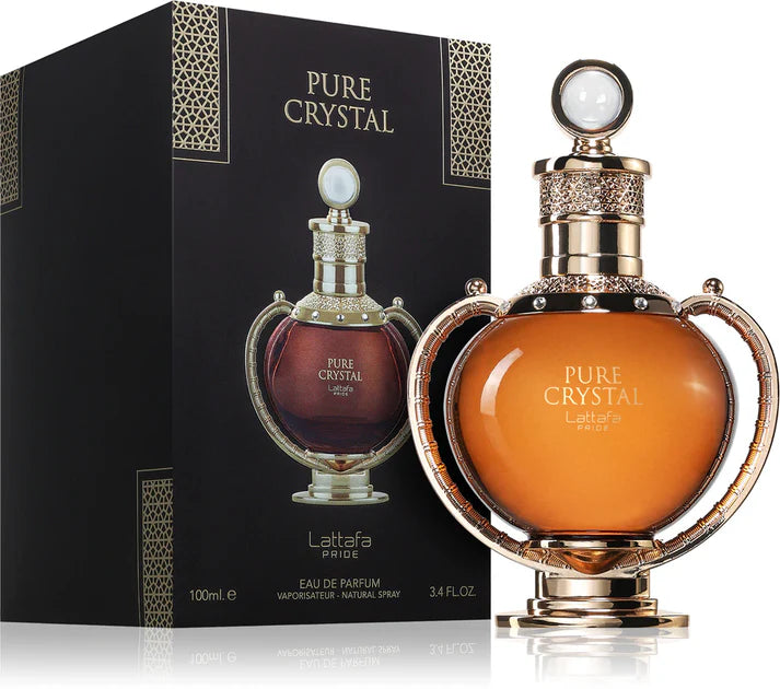 Lattafa Pride Pure Crystal Eau de Parfum 100 ml – Fruchtig-Holziger Unisex Duft | Elegant & Modern