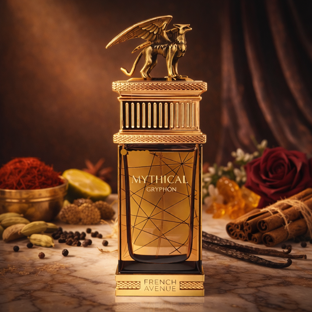 Maison Asrar Legacy Eau de Parfum 100 ml, orientalisch-blumiger Unisex-Duft, eleganter blauer Flakon mit goldenen Details