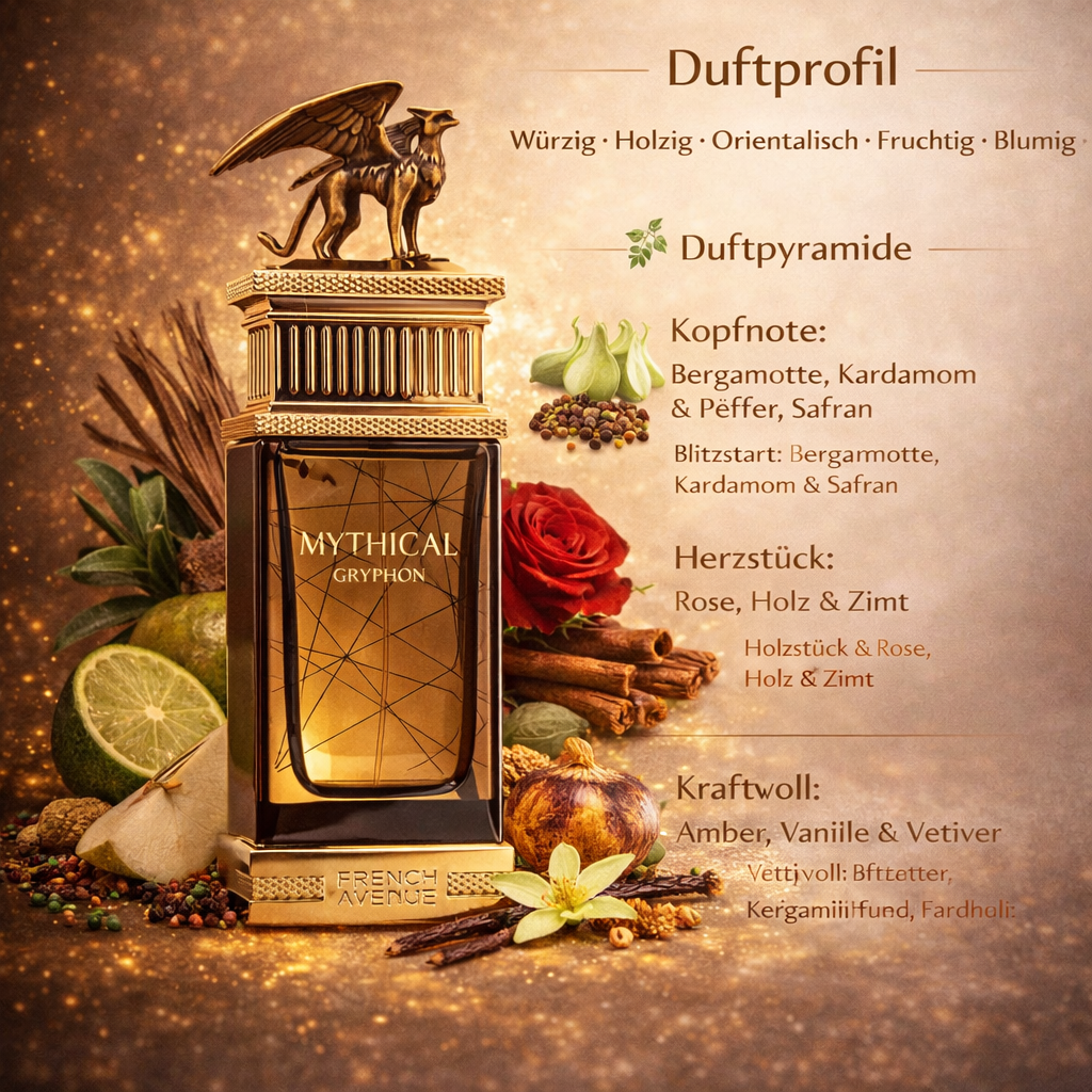 Maison Asrar Legacy Eau de Parfum 100 ml, orientalisch-blumiger Unisex-Duft, eleganter blauer Flakon mit goldenen Details