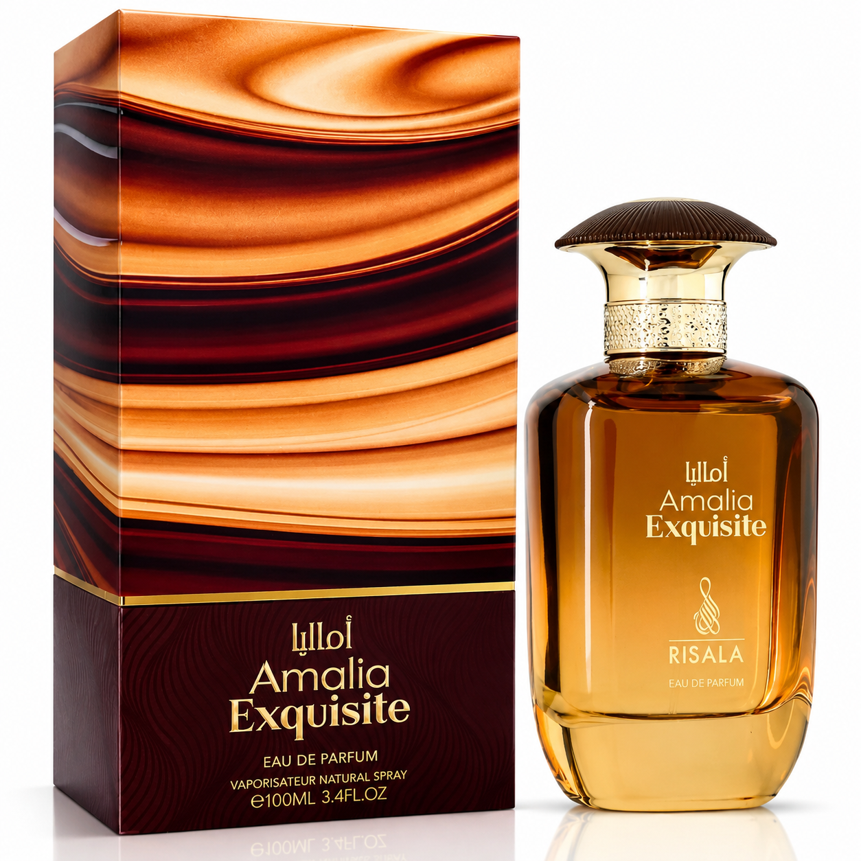Risala Amalia Exquisite Eau de Parfum 100 ml – Orientalisch-Holziger Unisex Duft | Luxuriös & Verführerisch