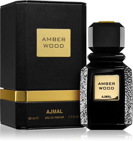 Ajmal Amber Wood Eau de Parfum 50 ml – Holzig-Würziger Unisex Duft | Warm & Luxuriös
