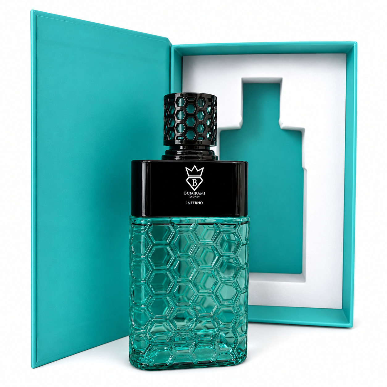Bujairami Inferno Extrait de Parfum 100 ml – Fruchtig-Holziger Unisex Duft | Exotisch & Intensiv