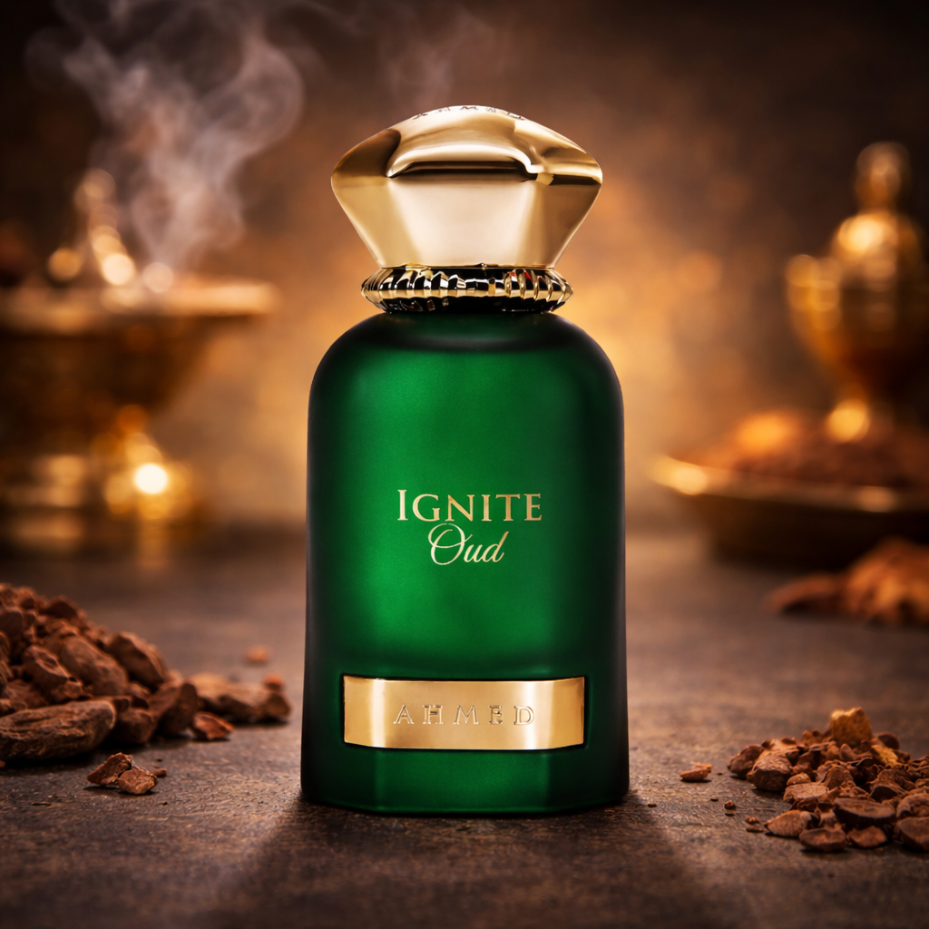 Ahmed Al Maghribi Ignite Oud Eau de Parfum 60 ml – Orientalisch-Holziger Oud Duft | Intensiv & Luxuriös